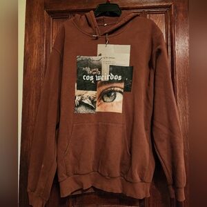 Cos Weirdos In My Dreams Brown Hoodie Sweatshirt-2XL